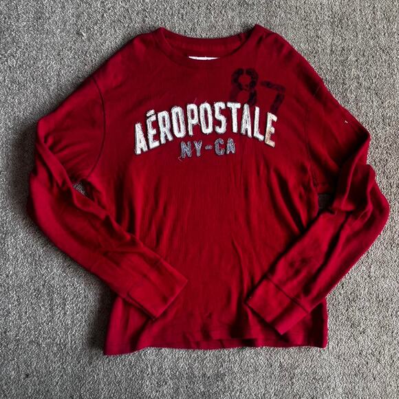 Red aeropostale thermal long sleeve - Picture 1 of 3